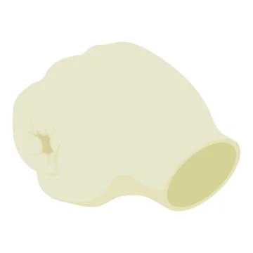Long click hand icon, isometric style 스톡 일러스트