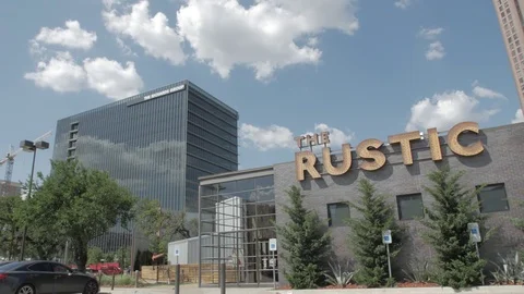 Long Clip of Wide Shot of The Rustic in Dallas Stock Footage 82284750