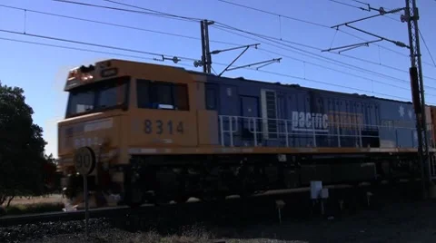 Long coal train in Australia. Stock Footage 8565294