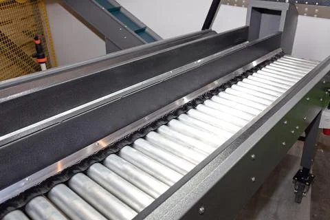 Long Conveyor Rollers Stock Photos