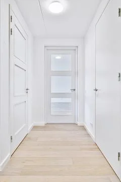 Long corridor design Stock Photos