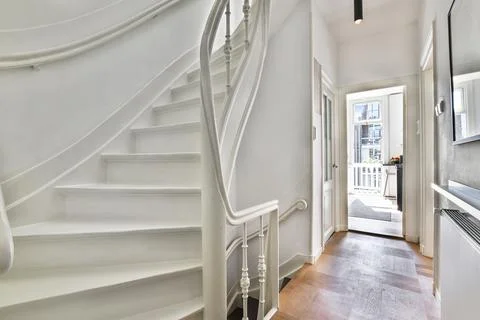 Long corridor design Stock Photos