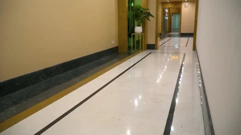 Long corridor in the office Stock Footage 156244140