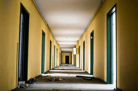 Long corridor Stock Photos