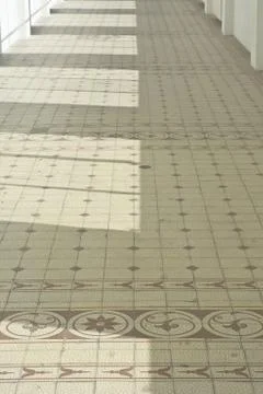 Long corridor Foto stock