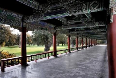 Long corridor Stock Photos