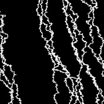 Long cracks on black - vector illustration Stock Illustration