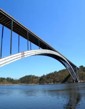 Long czech bridge Stock Photos