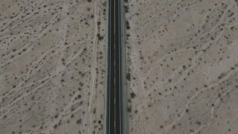 Long Desert Road Middle Of Nowhere Stock Footage 277412523