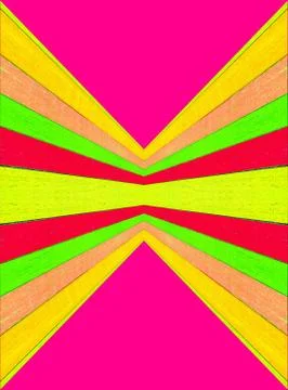Long-distance dimension perspective and central point of vision multicolored  Stock Illustration