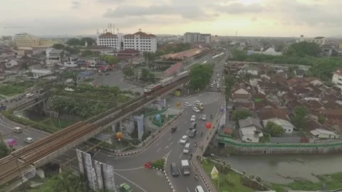 A long distance passenger train Stock Footage 263339101