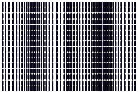 Long dotted halftone gradient texture. disappearing rectangular Stock Illustration