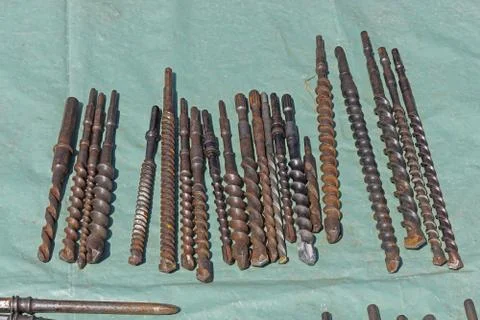 Long drills bits Stock Photos