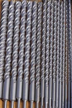 Long drills tools Foto stock