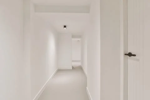 Long empty corridor Stock Photos