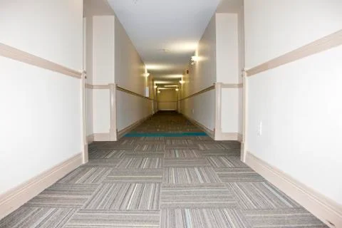 Long empty hallway Stock Photos
