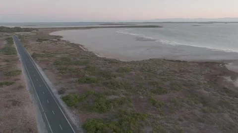 Long empty road at dusk 4k Video stock 273138769