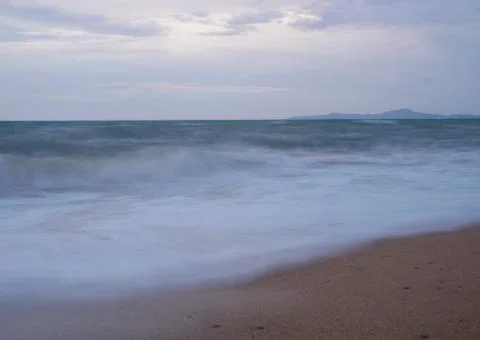 Long exposure beach Stock Photos