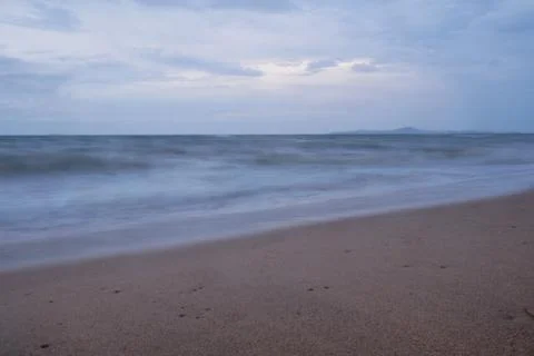 Long exposure beach Stock Photos
