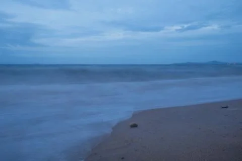 Long exposure beach Stock Photos