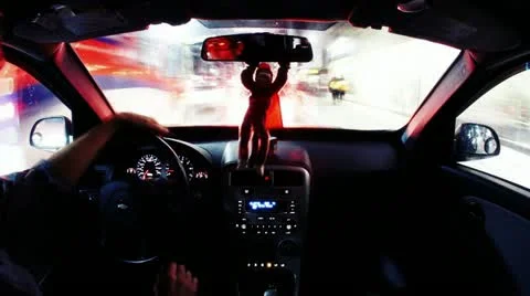 Long Exposure Driving Timelapse Stock Footage 12678972