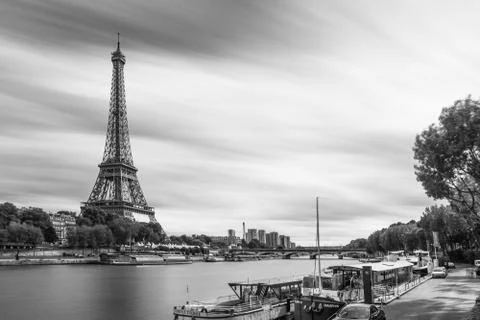 Long exposure Eiffel Tower Foto stock
