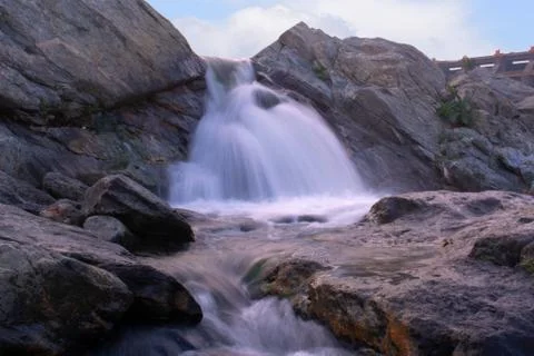 Long exposure image of a waterfall Foto stock