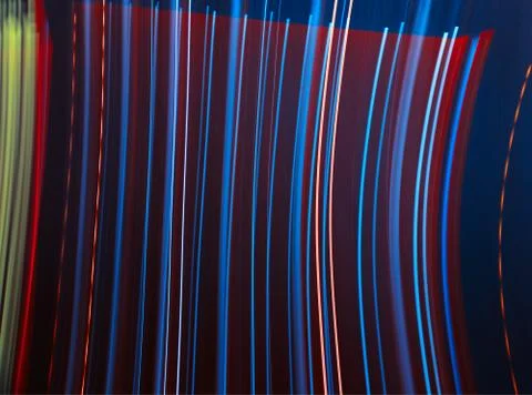 Long exposure light traces abstract background Stock Photos
