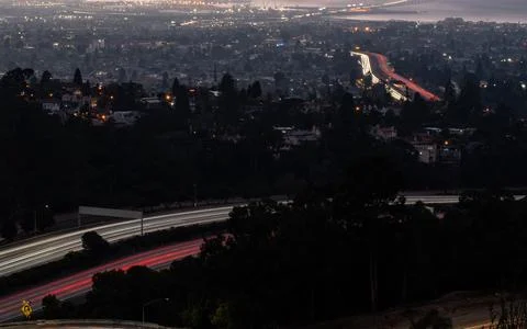 Long Exposure Light trails Stock Photos