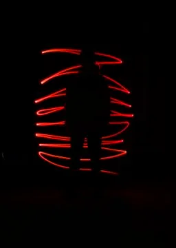 Long exposure man Stock Photos