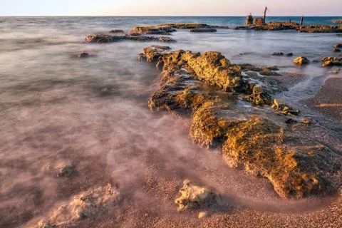 Long exposure ocean Stock Photos