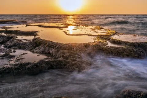 Long exposure ocean Stock Photos
