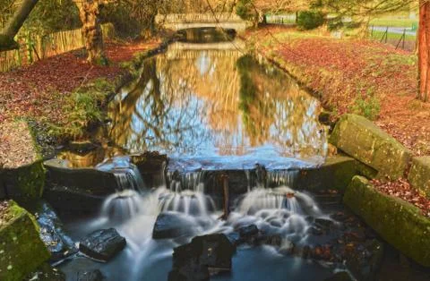 Long exposure Park River Foto stock