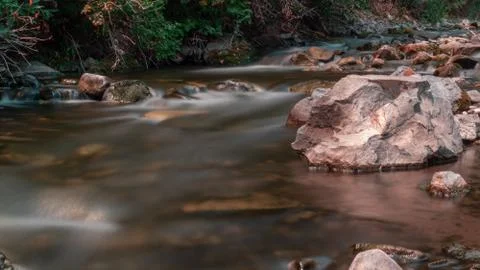 Long exposure river 写真素材