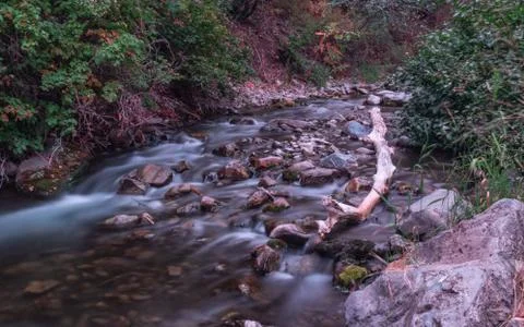 Long exposure river Stock Photos