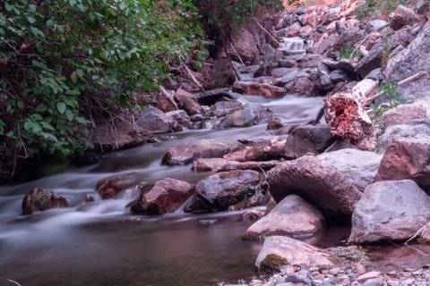 Long exposure river Stock Photos