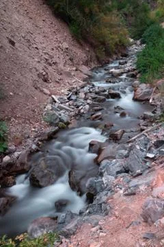 Long exposure river Stock Photos