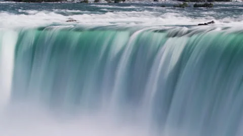 Long exposure shot of Niagara Falls Stock Footage 54822053