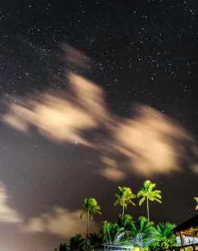 Long exposure of the sky Stock Photos