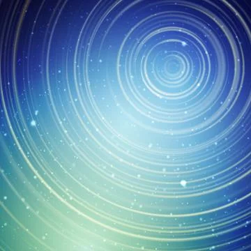 Long exposure star trails vector Stock Illustration