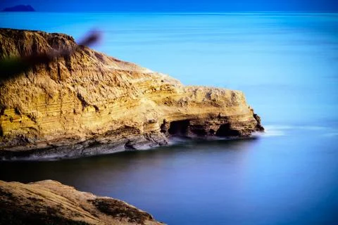 Long exposure Sunset Cliffs Stock Photos