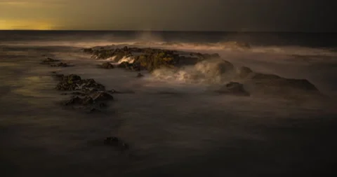 Long Exposure Time Lapse at the Beach 스톡 동영상 143444861