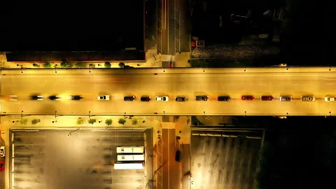 Long exposure traffic light trails timelapse 4k Video stock 132362248