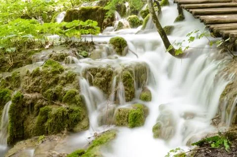 Long exposure waterfall Stock Photos