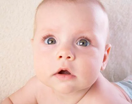 Long eyelashes Stock Photos