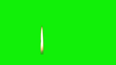 Long flame burns. Green screen 動画素材 139680148