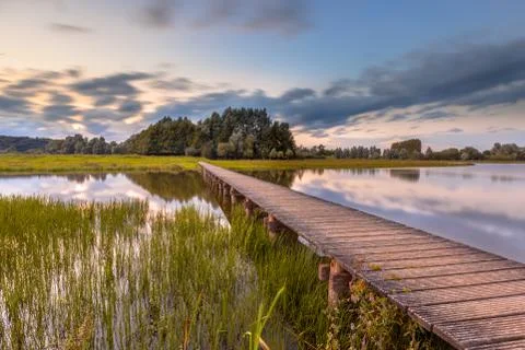 Long Footbridge Concept Stock Photos