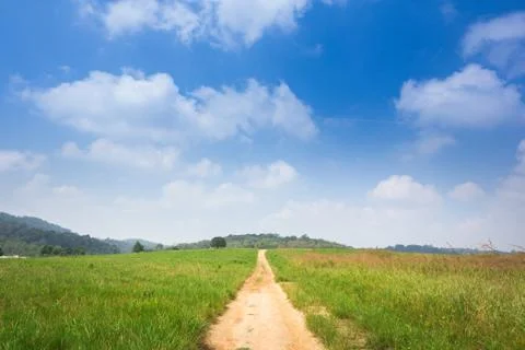 Long footpath Stock Photos