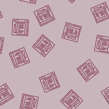 Long form content seo line vector seamless pattern Illustrazione stock