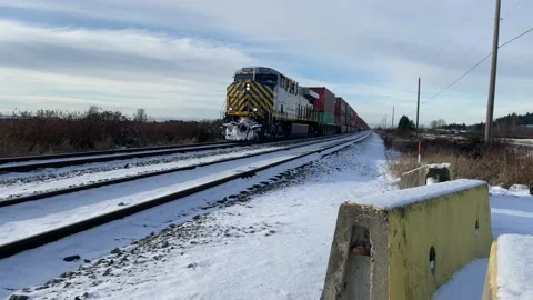 Long Freight Train Stock Footage 167779577